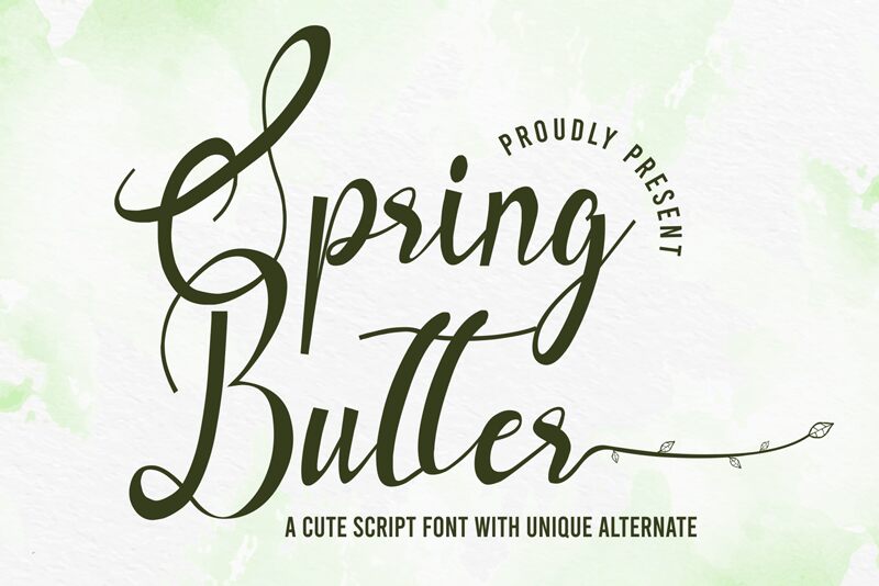 Spring Butter Czcionka