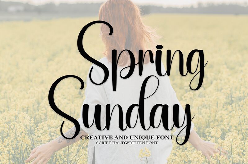 Spring Sunday Carattere