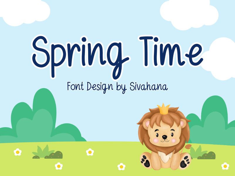 Spring time 字体