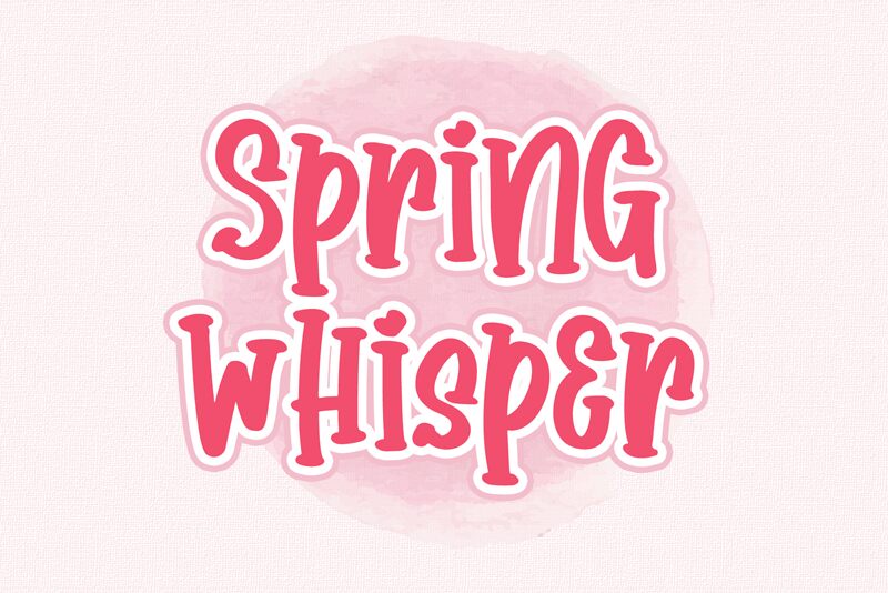 Spring Whisper Schriftart