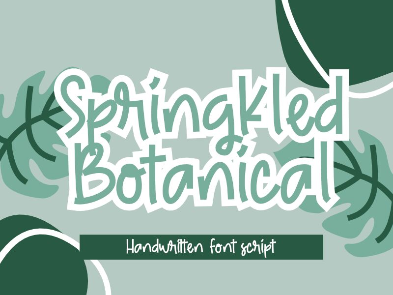Springkled Botanical 字体