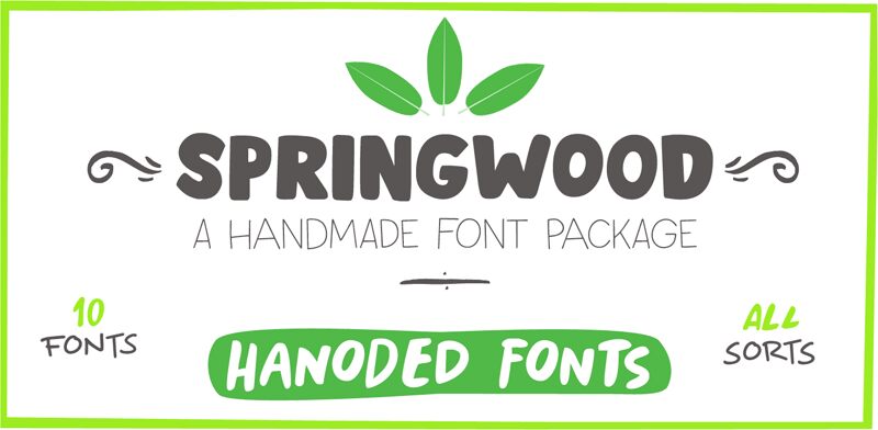 Springwood Brush Schriftart