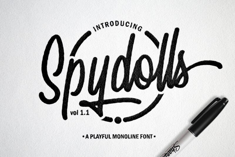 Spydolls Schriftart