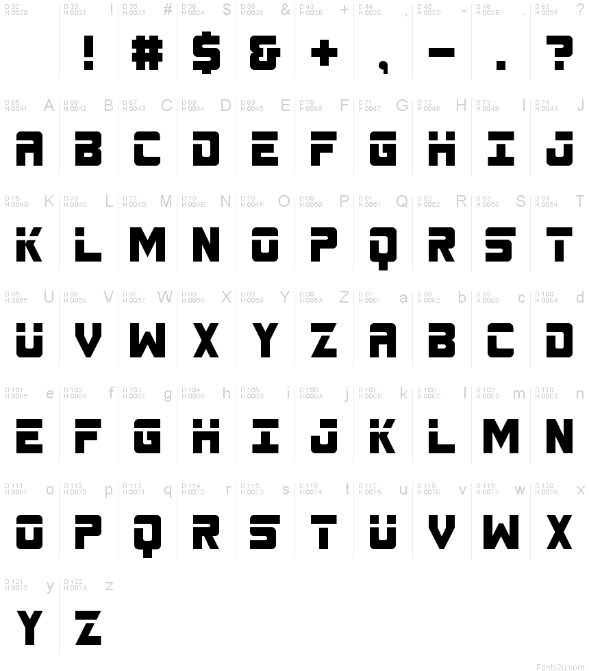 spacebar-regular-font-fonts2u