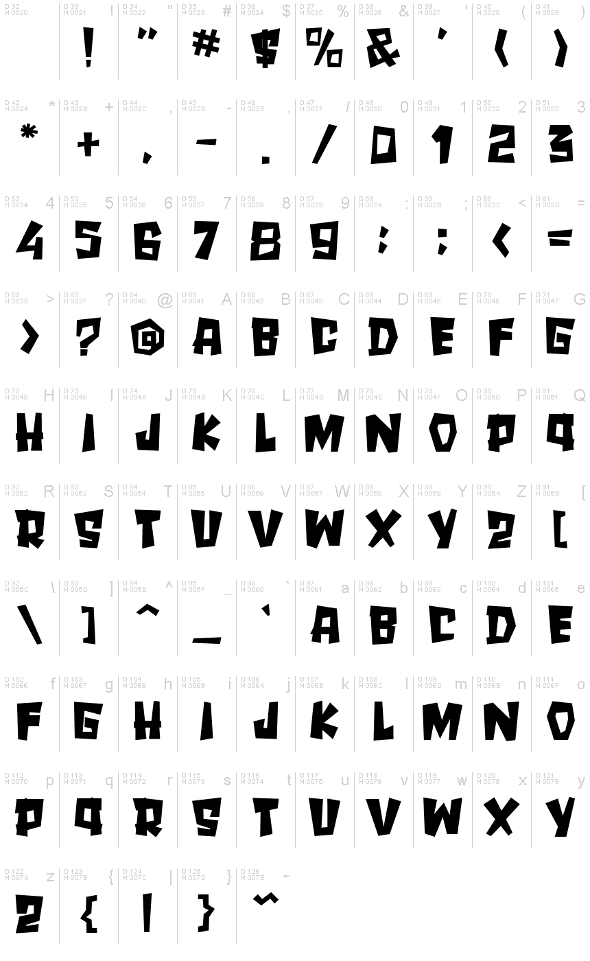 spooky-monster-font-fonts2u