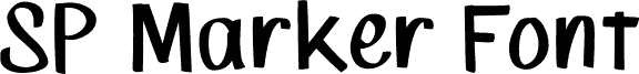 SP Marker Font