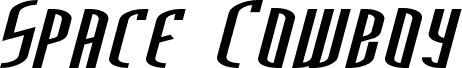 Space Cowboy  Italic