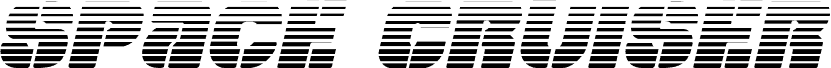 Space Cruiser Scanlines Italic