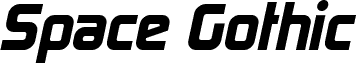 Space Gothic Italic