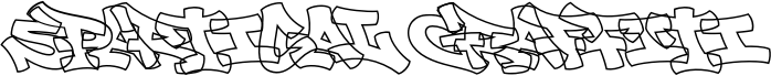 Spartical Graffiti Line PERSO Regular font