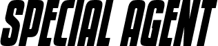 Special Agent Condensed Italic