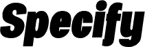 Specify PERSONAL Condensed Black Italic