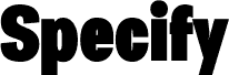 Specify PERSONAL Condensed Black