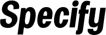 Specify PERSONAL Condensed Bold Italic