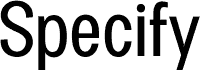 Specify PERSONAL Condensed Medium