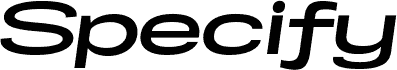 Specify PERSONAL Extraexpanded Bold Italic