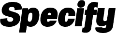 Specify PERSONAL Normal Black Italic
