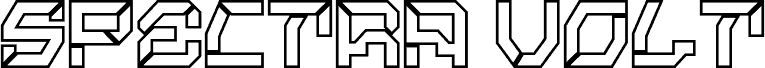 Spectra Volt Three písmo