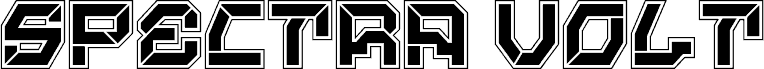 Spectra Volt Two písmo