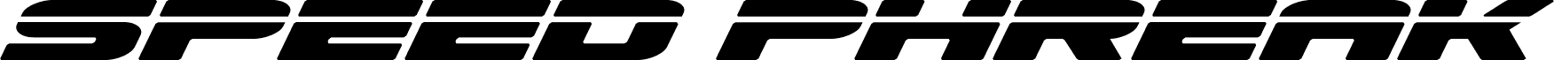 Speed Phreak Expanded Italic
