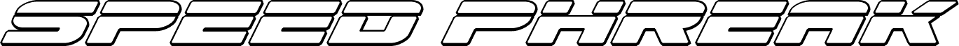 Speed Phreak Outline Italic