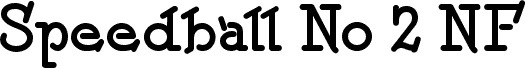 Speedball No 2 NF Bold