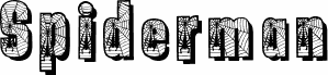 Preview of the Spiderman font