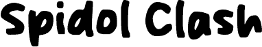 Spidol Clash Schriftart