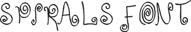 Preview of the SPIRALS FONT font