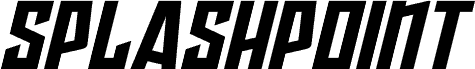 Ukážka písma Splashpoint Bold Italic