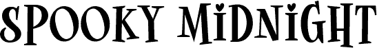 Spooky Midnight font