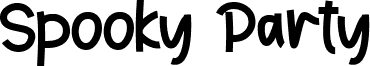 Preview of the Spooky Party - Personal Use font