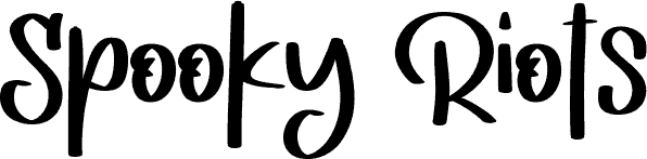 Riots Lettering Spooky Riots - Personal Use font | Fonts2u.com