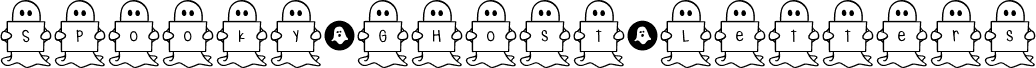 Spooky*Ghost*Letters