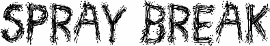 Preview of the Spray Break font