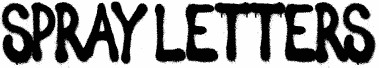 Preview of the Spray Letters font
