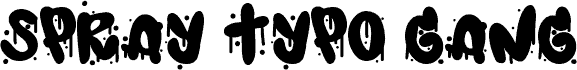 Preview of the Spray Typo Gang font