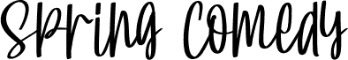 Podgląd czcionki Spring Comedy Demo Script