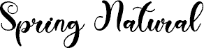 Spring Natural Demo шрифт