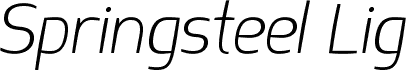 Springsteel-LightItalic