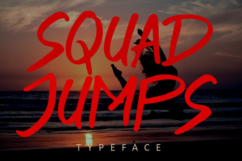 SQUAD JUMPS 字体