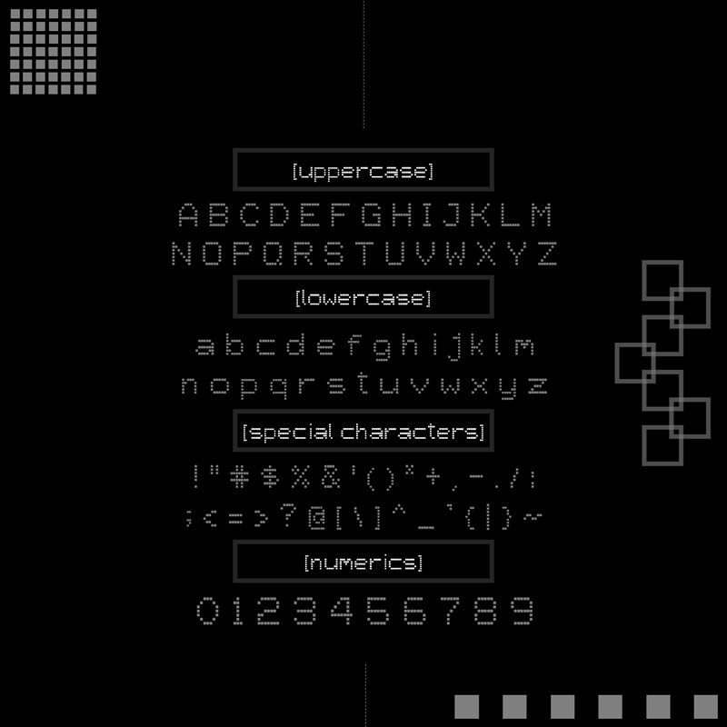 square 77 Druh písma