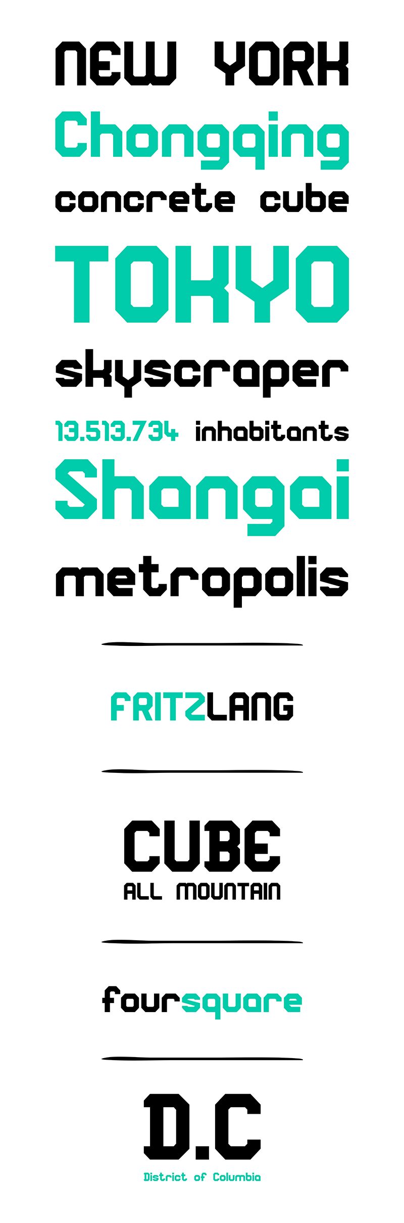 Square Block Czcionka