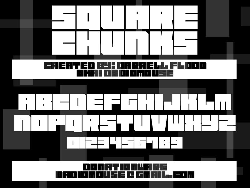 Square Chunks Druh písma