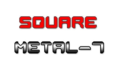 Square Metal-7 Czcionka