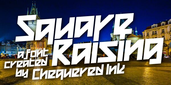 Square Raising Schriftart