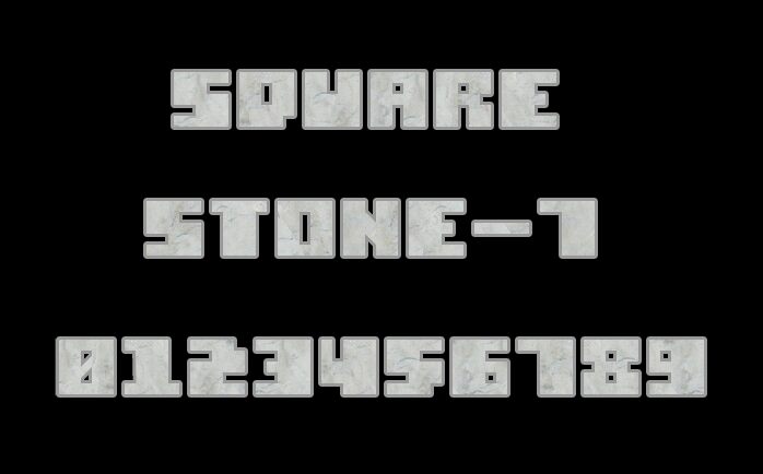 Square Stone-7 Czcionka