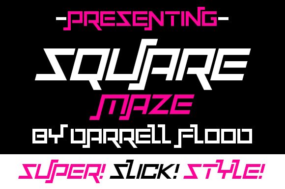 Squaremaze Шрифт