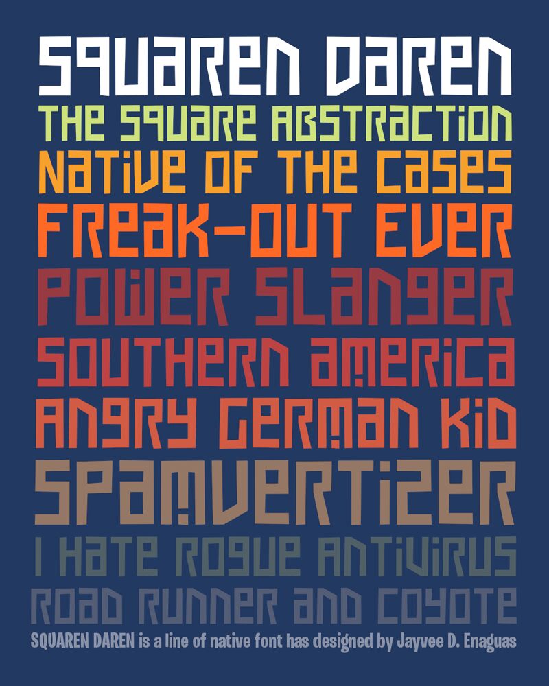 Squaren Daren NC Font