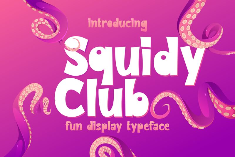 Squidy Club Schriftart
